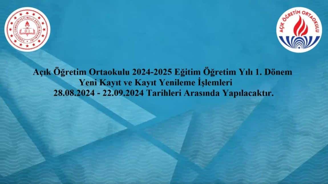 ÖNEMLİ !!Açık Öğretim Ortaokulu!!